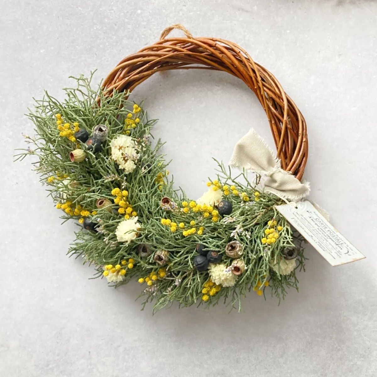 ブルーアイスとミモザのナチュラルハーフリース【メルカリ便送料込  