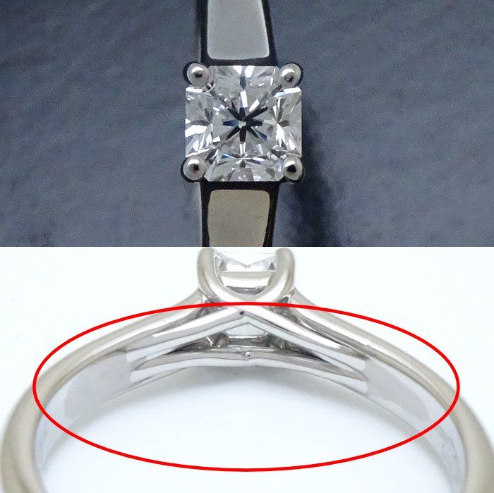 TIFFANY ＆ Co. ルシダ ダイヤリング 10号/#50 TIFFANY&Co. ティファニー ルシダ ダイヤ 0.54ct F VS1 Pt950 リング
