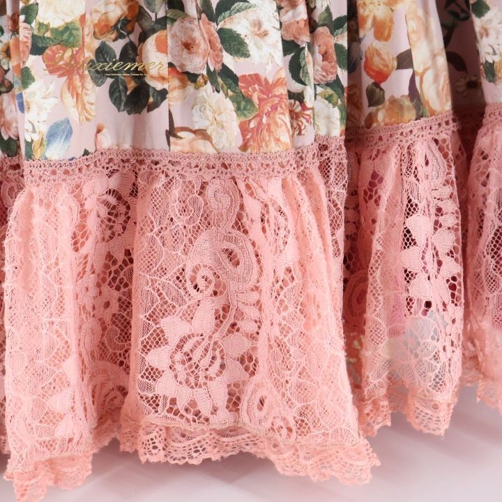 フラメンコ 衣装 ソニアジョーンズ SONIA JOHNES ワンピース ドレス ボランテ フリル レース 花柄 レトロ 感 豪華 華やか 発表会 パーティ ピンク系 可愛い 大人 発表会用 ドレス フェミニン おしゃれ 女性服 フリルデザイン 踊り衣装