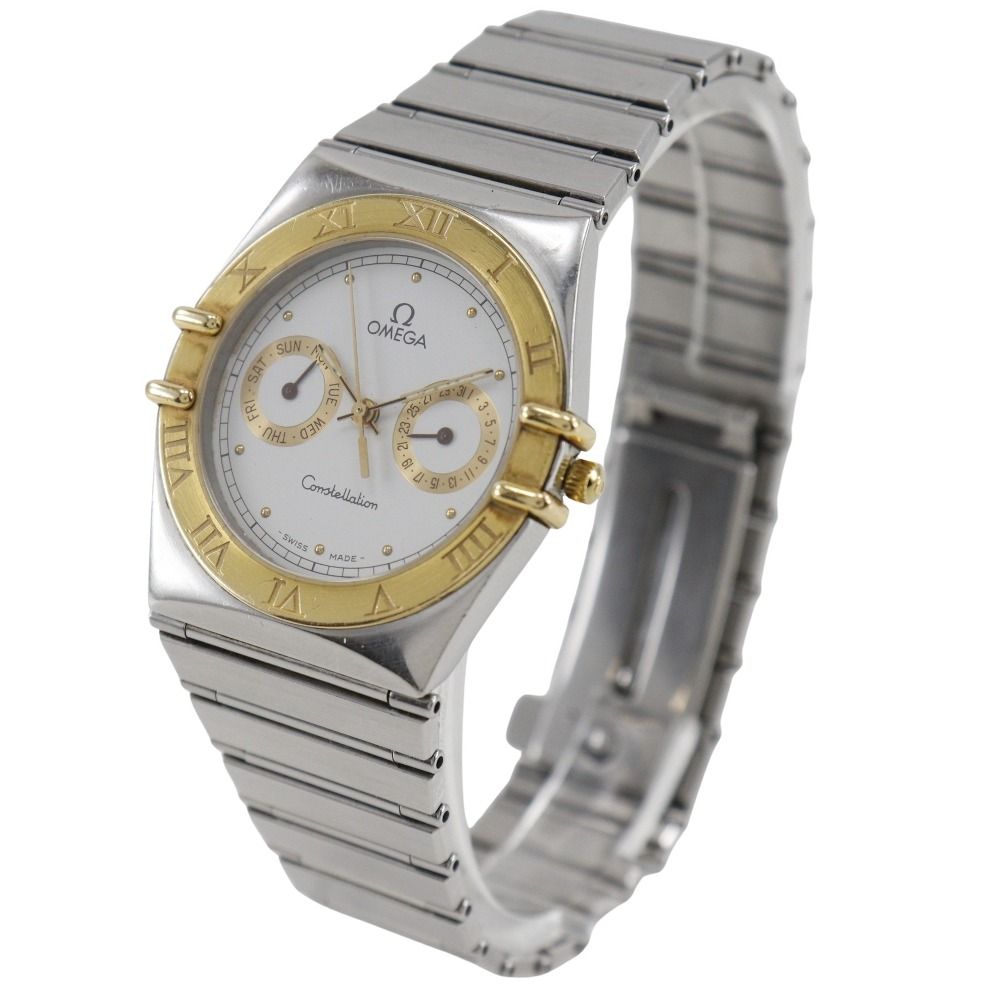 OMEGA オメガ コンステレーション クロノグラフ 1420.26 ステンレススチール クオーツ アナログ表示 ユニセックス ホワイト文字盤 腕時計