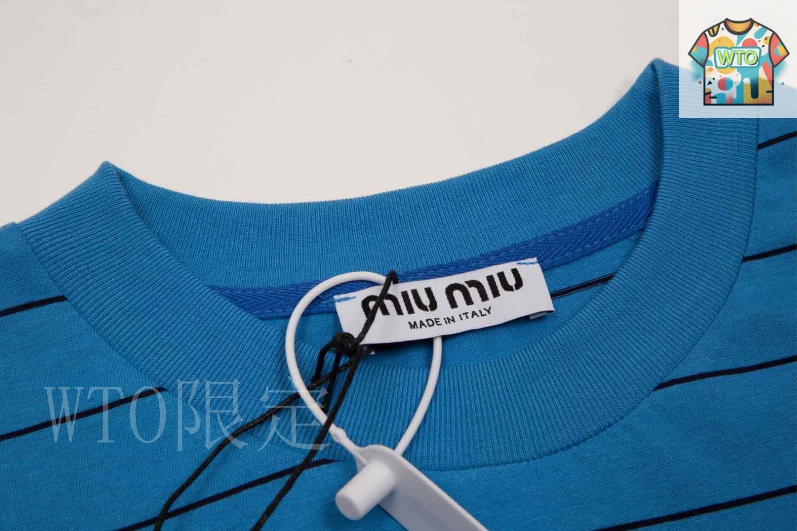 今日WTO】Miu Miu 新シリーズ ストライプ ロゴポケット T シャツ
