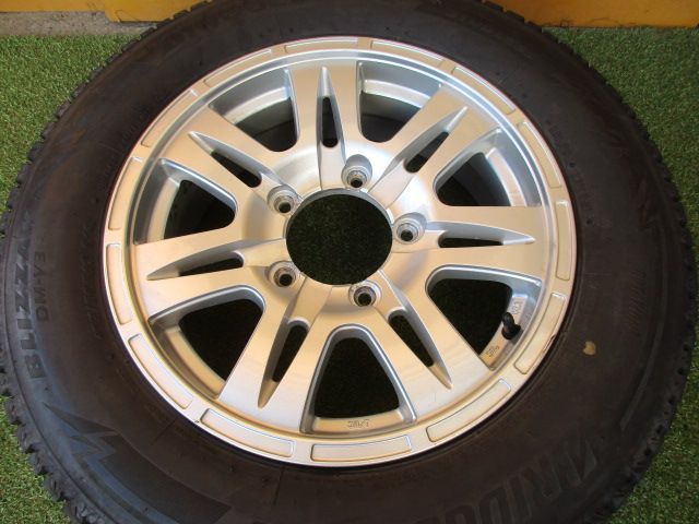 【中古】社外ホイール　ジムニー　175/80R16　スタッドレスタイヤSET