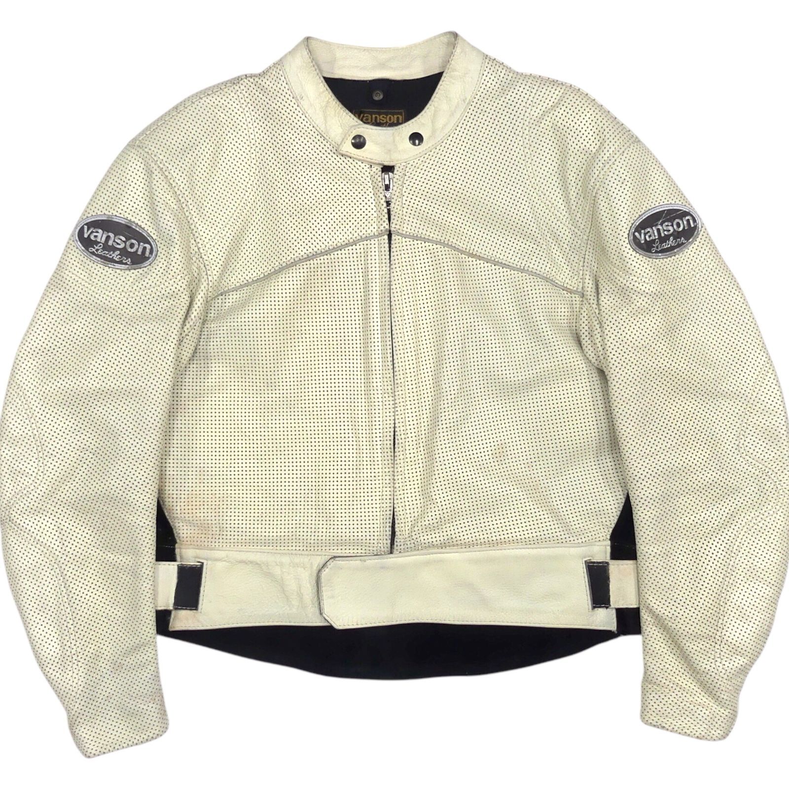 VANSON バンソン ライダースジャケット XXXL 本革 46 シングル USA