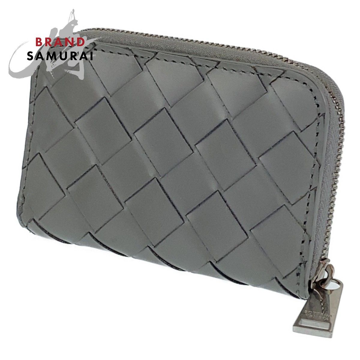 BOTTEGA VENETA グレー レザー コインケース BOTTEGA VENETA◇コインケース/レザー/GRY/メンズ コインケース