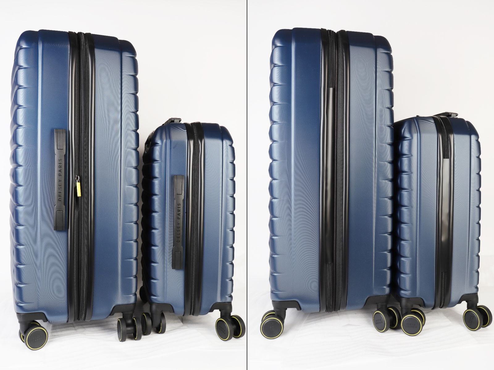 DELSEY スーツケース ヘリウムエッジ 2個セット マリンブルー