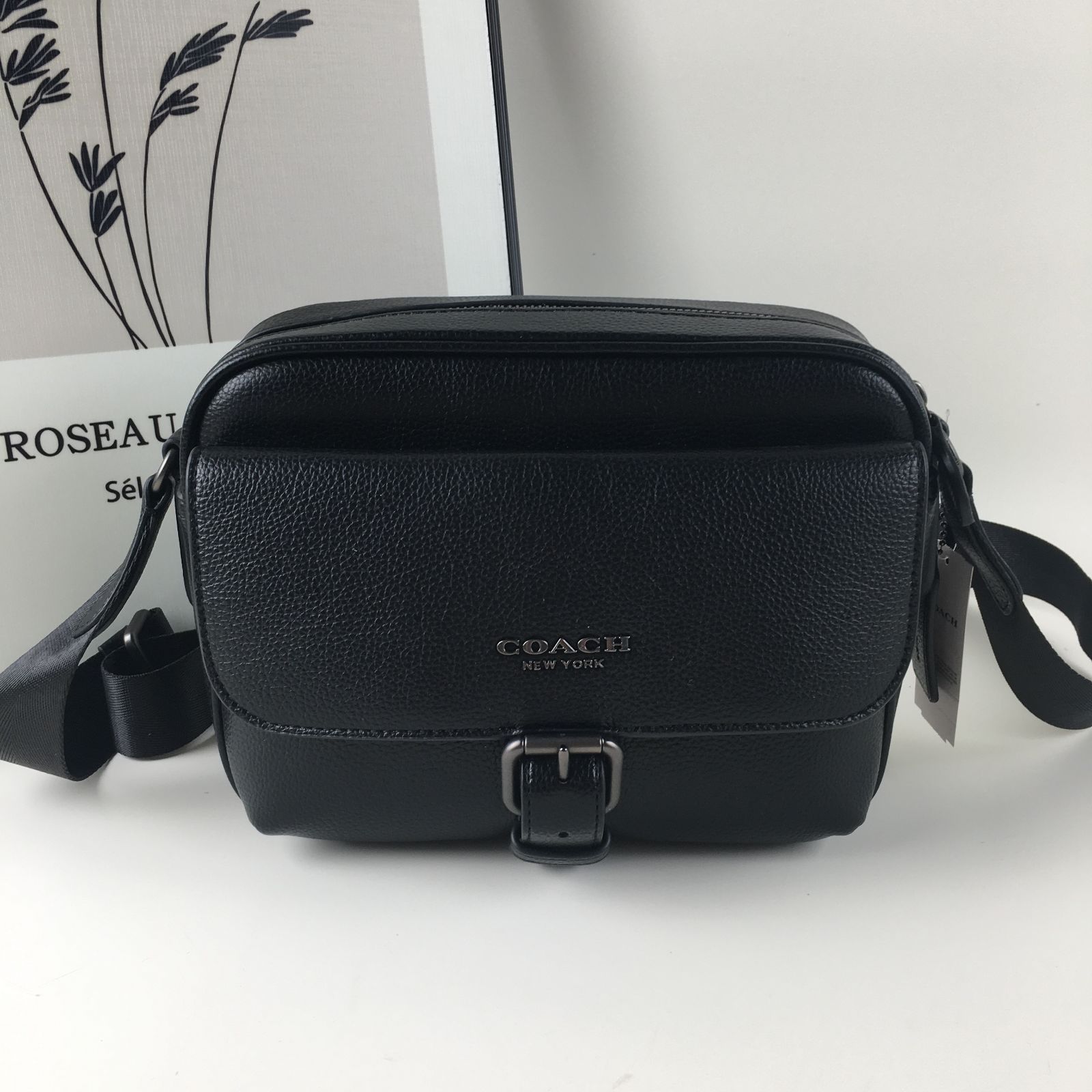 新品 Coachコーチ バッグ ショルダーバッグ クロスボディバッグ ボディバッグ C5399 クロスボディバッグ レザー ブラック QB/BK  メンズ T47 - メルカリ