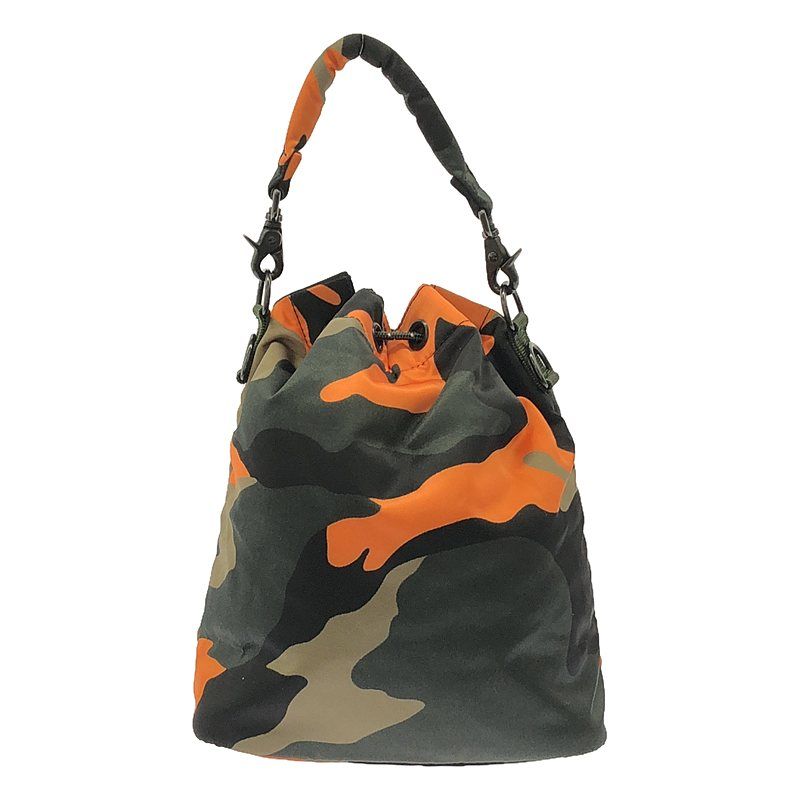【美品】  PORTER / ポーター | BALLOONSAC MESH PS CAMO ver バルーンサック メッシュ バッグ | ウッドランドオレンジ | レディース BALLOONSAC MESH(バルーンサック メッシュ) BALLOONSAC MESH PS CAMO