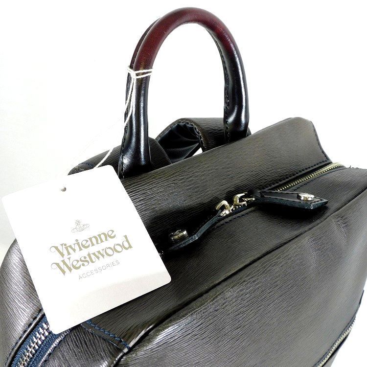 定価6.1万ヴィヴィアンウエストウッドADVANビジネスバッグ 黒 Vivienne