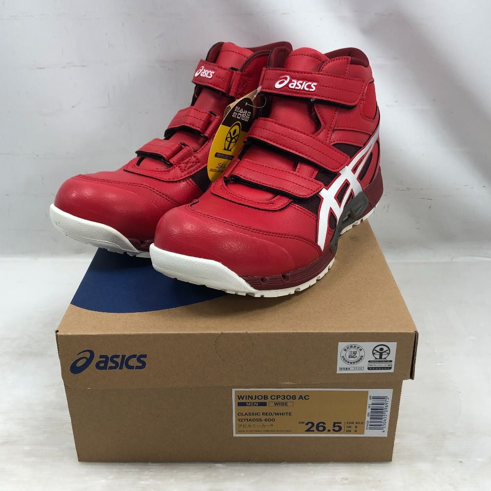 asics アシックス 工具関連用品 安全靴 26.5cm ウィンジョブ CP306 AC レッド