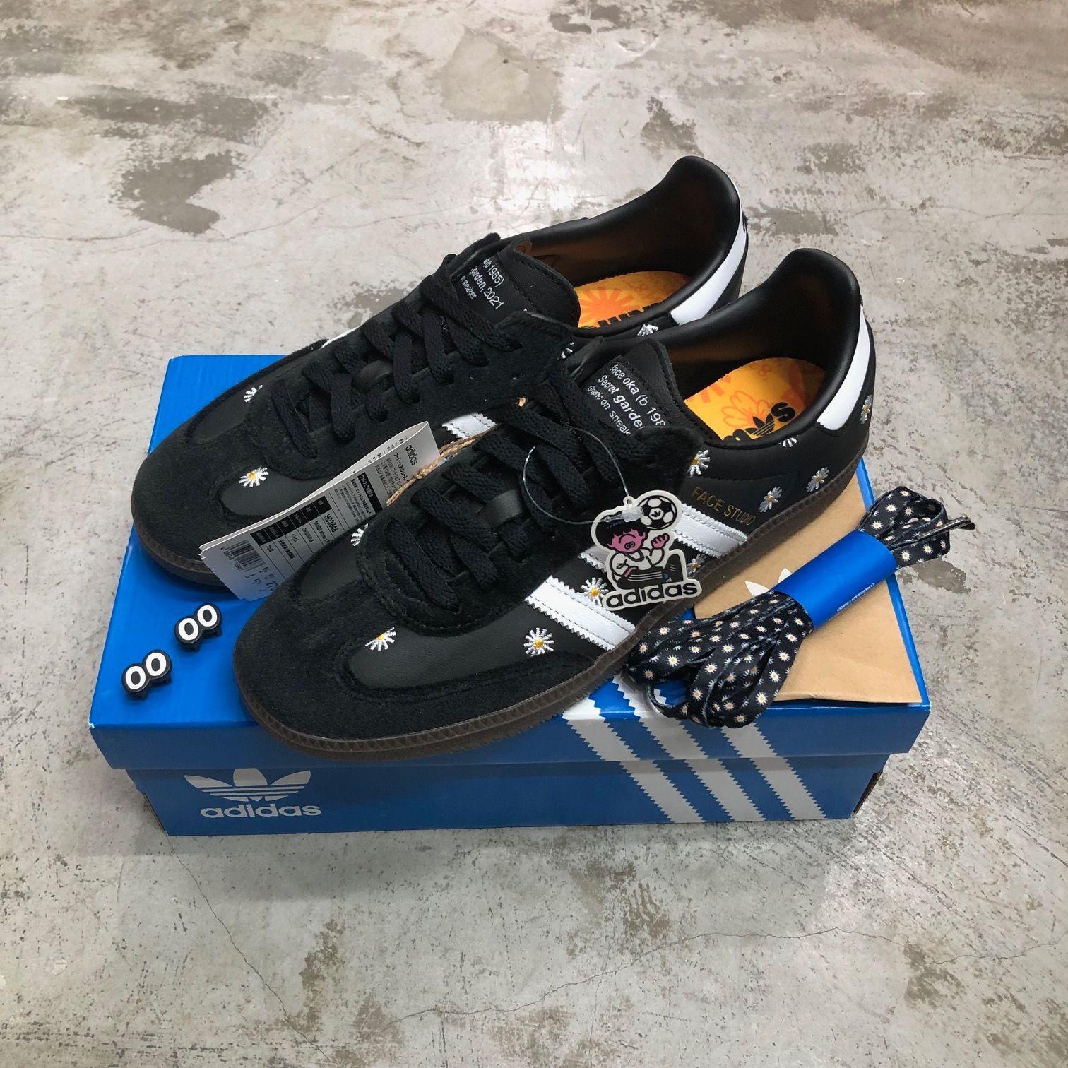 新品 国内正規 atmos FACE adidas Samba Core Black H03848 コラボ 