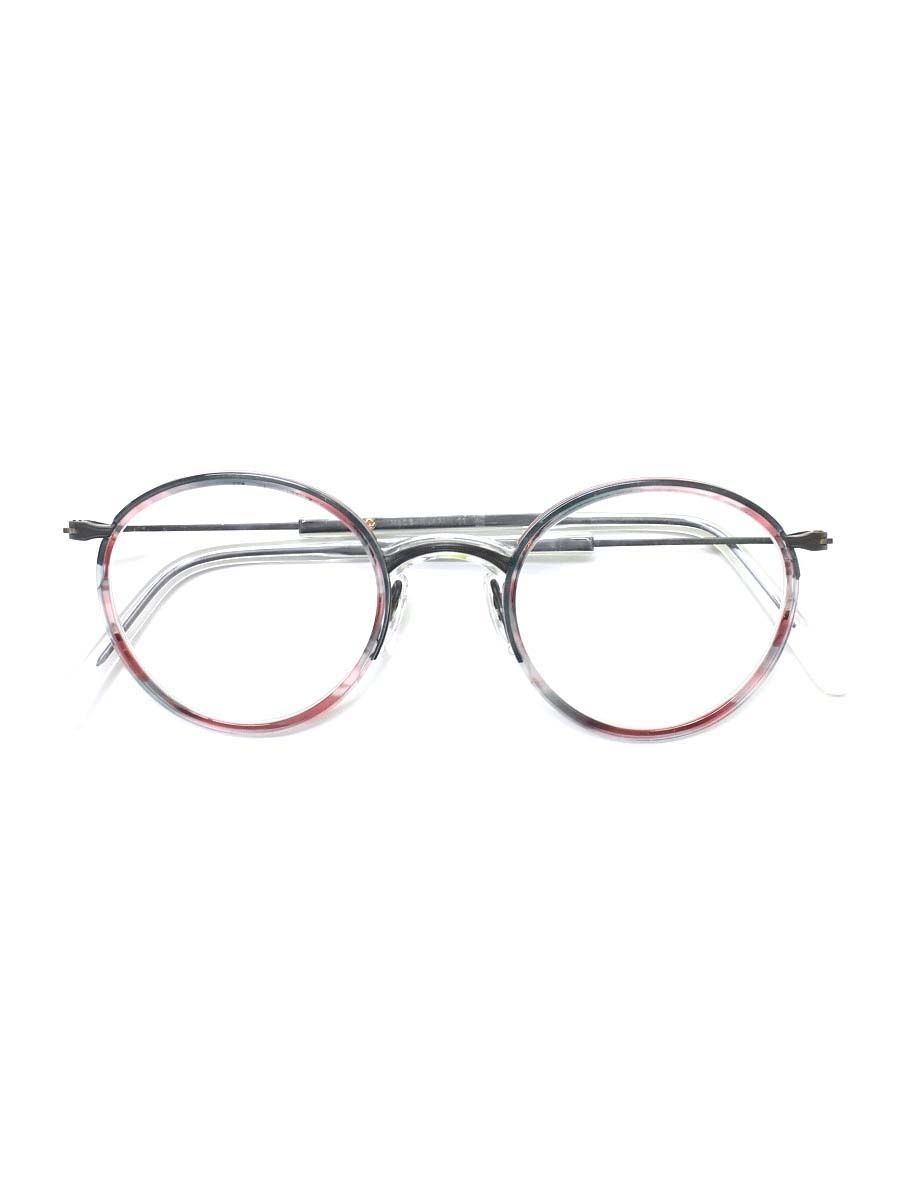 増永眼鏡 GMS-116＃47 メガネ マルチ チャコール セルフレーム フルリム ボストン IT179HDRBE55