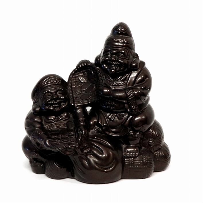 寿光・大黒・恵比寿・置物・縁起物・No.190714-33・梱包サイズ