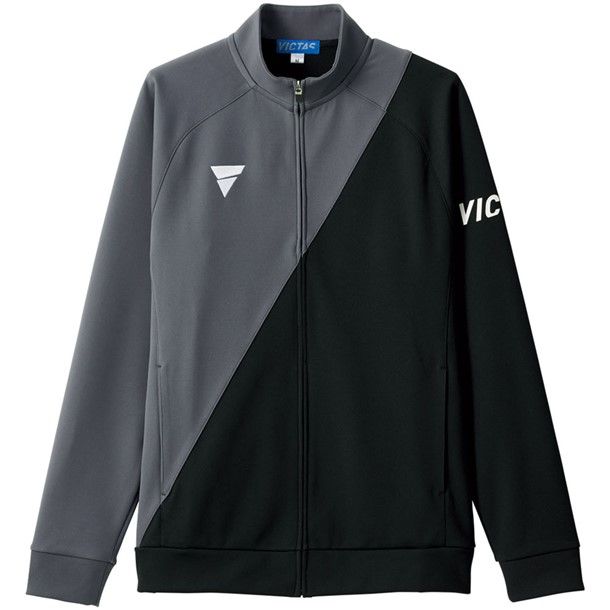 ヴィクタス victas V-JJ227 卓球WUPニットジャケット 542101-1110 GY BK