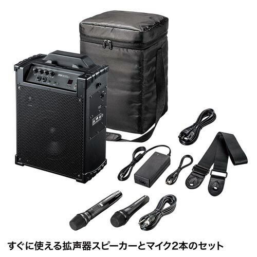 ワイヤレスマイク付き拡声器スピーカー 幅２８０×奥行１６０×高さ３９０ｍｍMM-SPAMP10 サンワサプライ WWW_NOITHATQUANGTHANH_NET