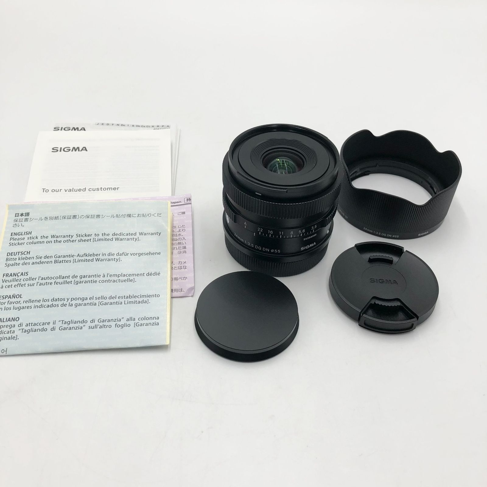 シグマ Sigma レンズ 24mm F3.5 DG DN Lマウント 単焦点 広角 フルサイズ ミラーレス用 Contemporary