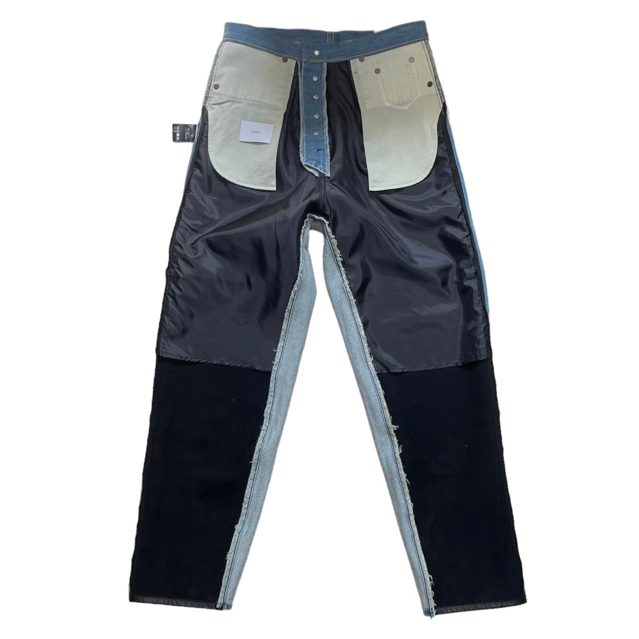 stein Leather Combination Denim Jeans - デニム/ジーンズ