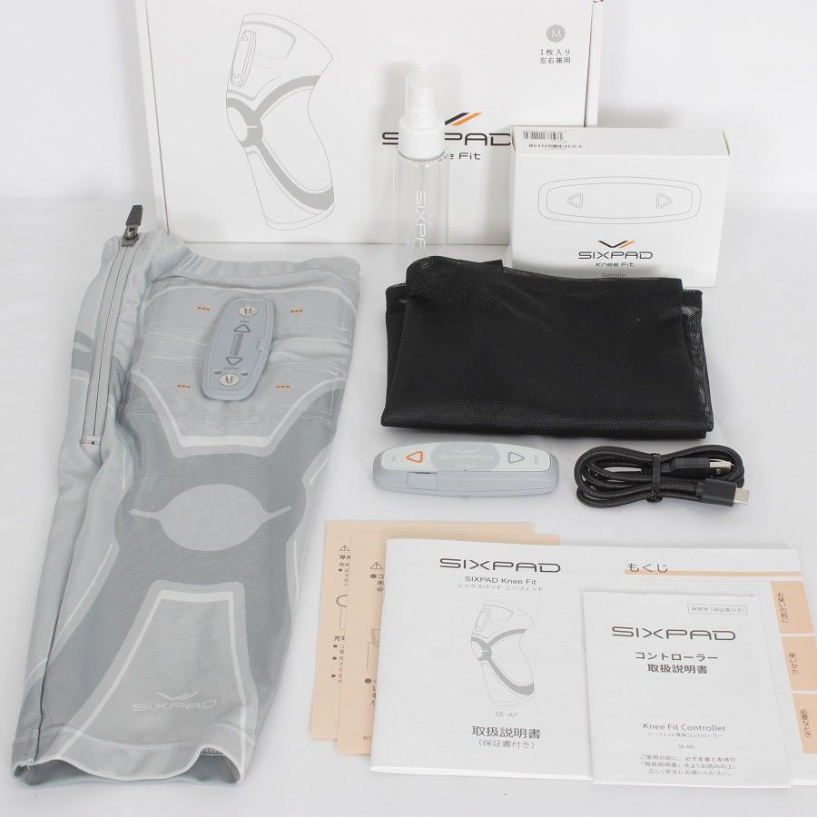 【美品】MTG SIXPAD Knee Fit SE-AY-00B-M Mサイズ 専用コントローラーセット シックスパッド ニーフィット 本体