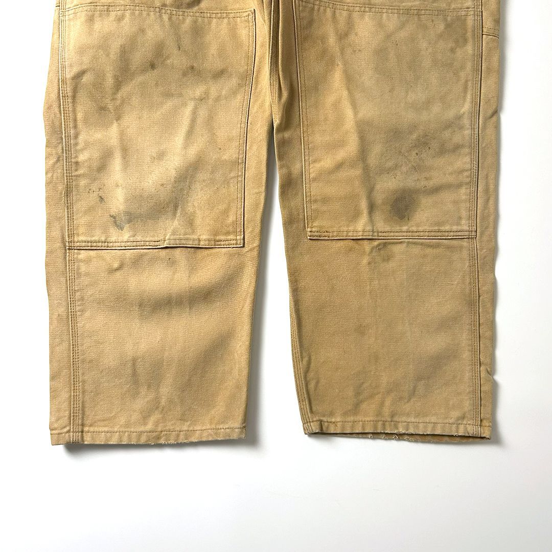 carhartt オーバーオール ダブルニー W40 L30 ブラウン Carhartt オーバーオール W40 L30 ブラウン ダブルニー仕様
