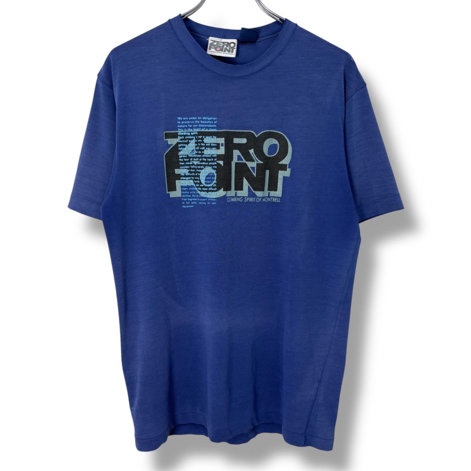 90s montbell ZERO POINT Print T-Shirt Made in JAPAN 【L】 90年代 
