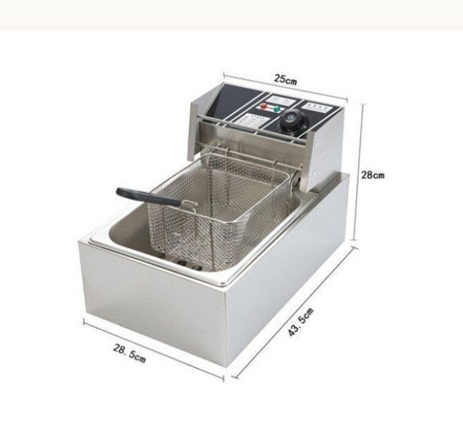 新品】FL-DS6W 電気フライヤー 6L 2バスケット 業務用フライヤー 業務