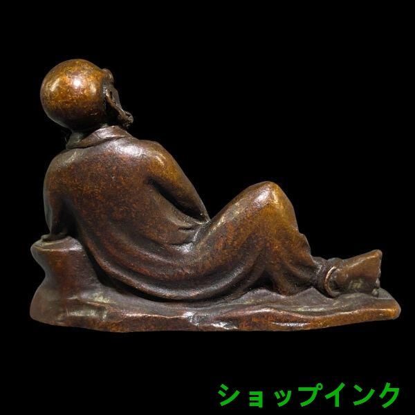 銅制 静思達磨仏像 創意 応接間 事務室風水 造景 装飾品 工芸品 置物 銅制 静思達磨仏像 創意 応接間 事務室風水 造景 装飾品 工芸品
