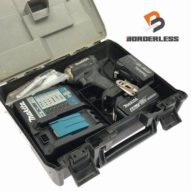 品 ♪ マキタ 18V 充電式インパクトドライバ TD171DRGXB 黒 ブラック バッテリ2個 充電器 ケース付 コメント必読 116156