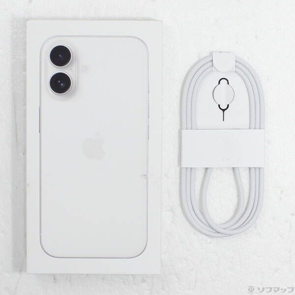 中古品〕 iPhone16 128GB ホワイト MYDR3J／A SIMフリー【258