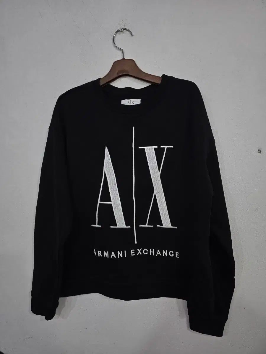 アルマーニエクスチェンジの黒トレーナーMサイズ ARMANI EXCHANGE A/X アルマーニ エクスチェンジ トレーナー