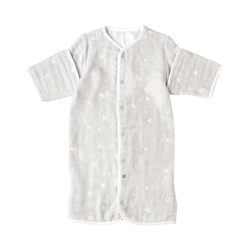 10mois ディモワ ふくふくガーゼ 6wayスリーパー グレー 1