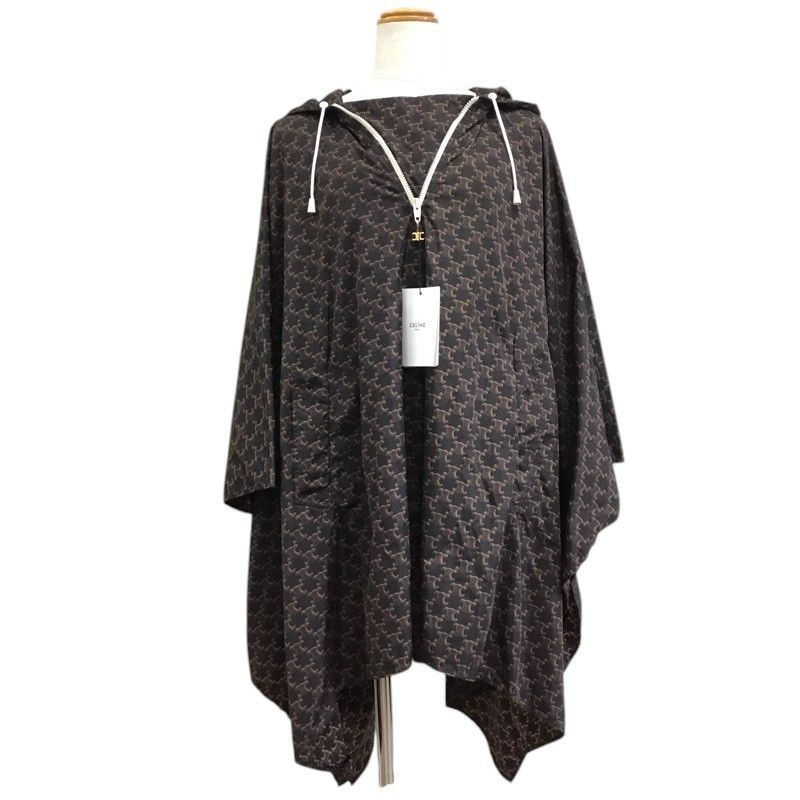CELINE セリーヌ トリオンフ ポンチョ 2W400344N ナイロン ブラウン系 サイズ表記TU 品 -AB 質屋 かんてい局那覇店 ｎ3103935927300001