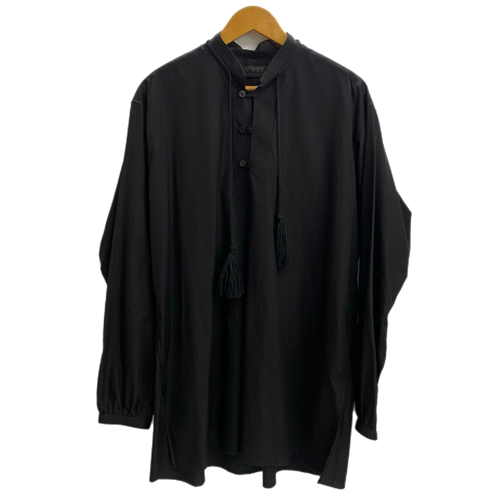 サイト S'YTE タッセルシャツ UV-B20-080 長袖シャツ ブラック 3サイズ
