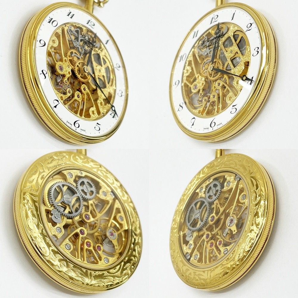TISSOT ティソ　tissot 懐中時計　手巻き　ゴールドカラー 稼働品 ◇◇TISSOT ティソ 懐中時計 手巻き 箱付 T82.4.602.02 ゴールド