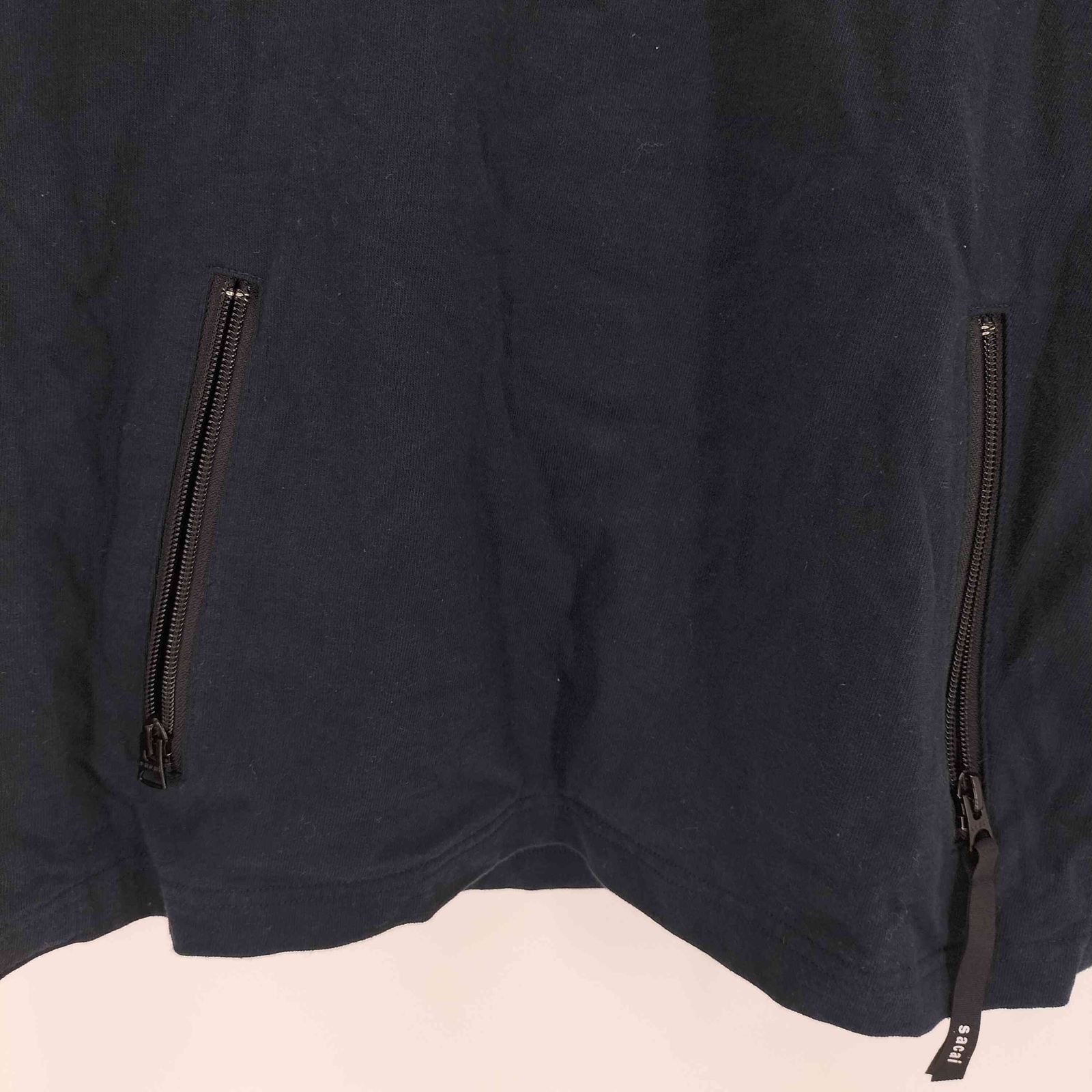 【美品】sacai REBUILD ZIP POCKET T-SHIRT sacai MEN'S サカイ REBUILD ZIP POCKET COTTON L/S T-SHIRT 21
