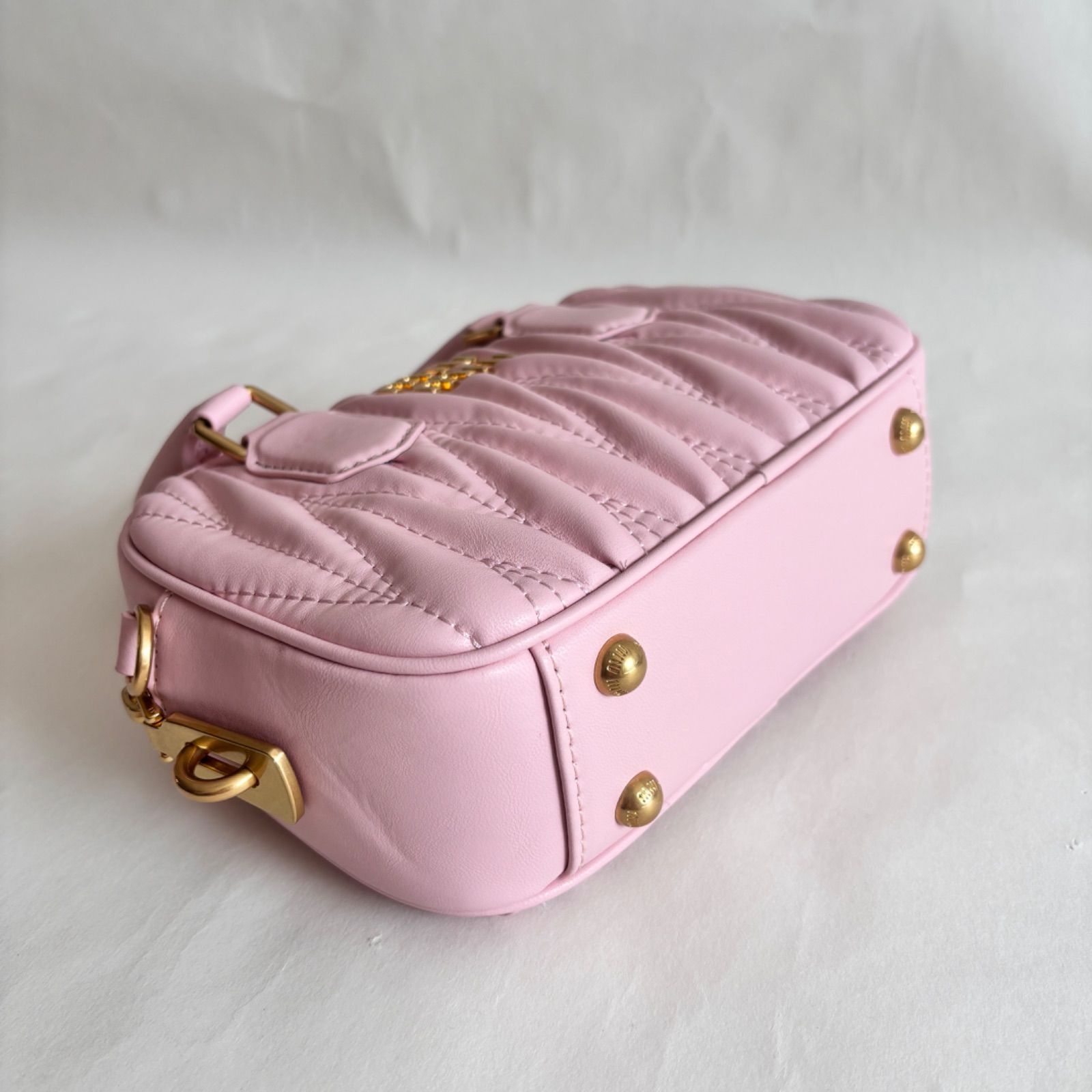 MIUMIU ‎ミュウミュウボウリングバッグ ハンドバッグ ピンク