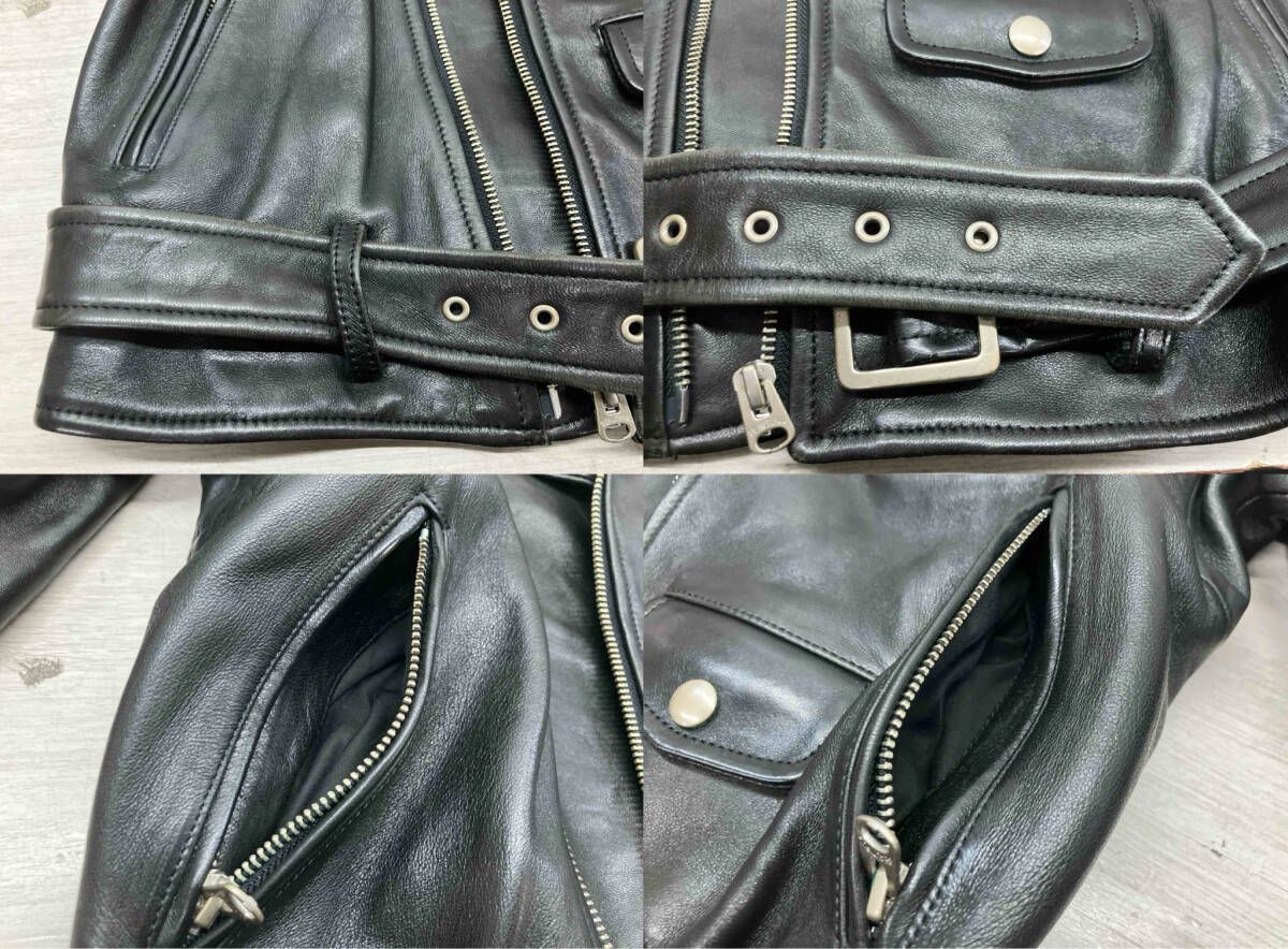 通年 beautiful people ビューティフル ピープル ダブルライダース 1715402411 羊革 ラムレザー 140 ブラック STEELWINDOWSANDDOORS_COM