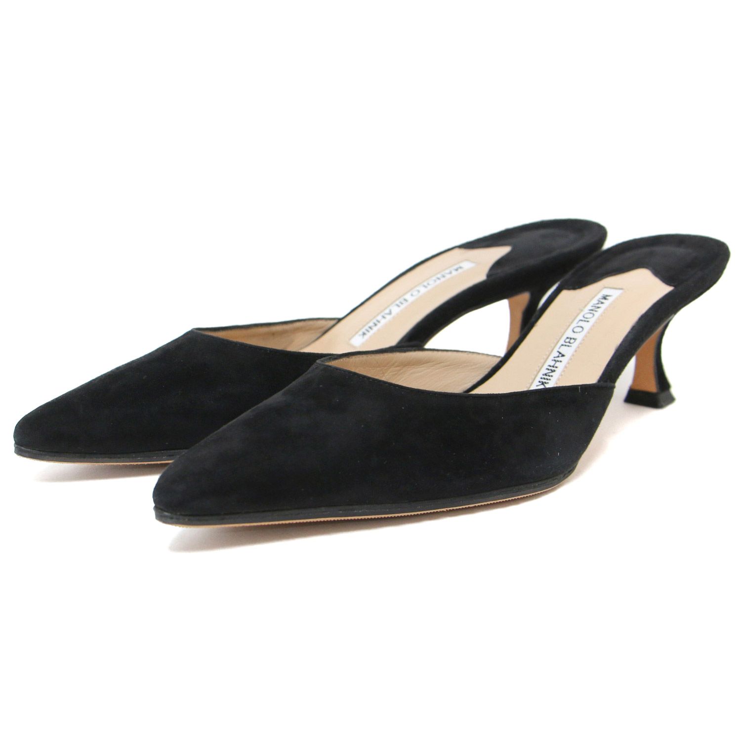 MANOLO BLAHNIK マノロブラニク ミュール パンプス シューズ 靴 23.5cm 