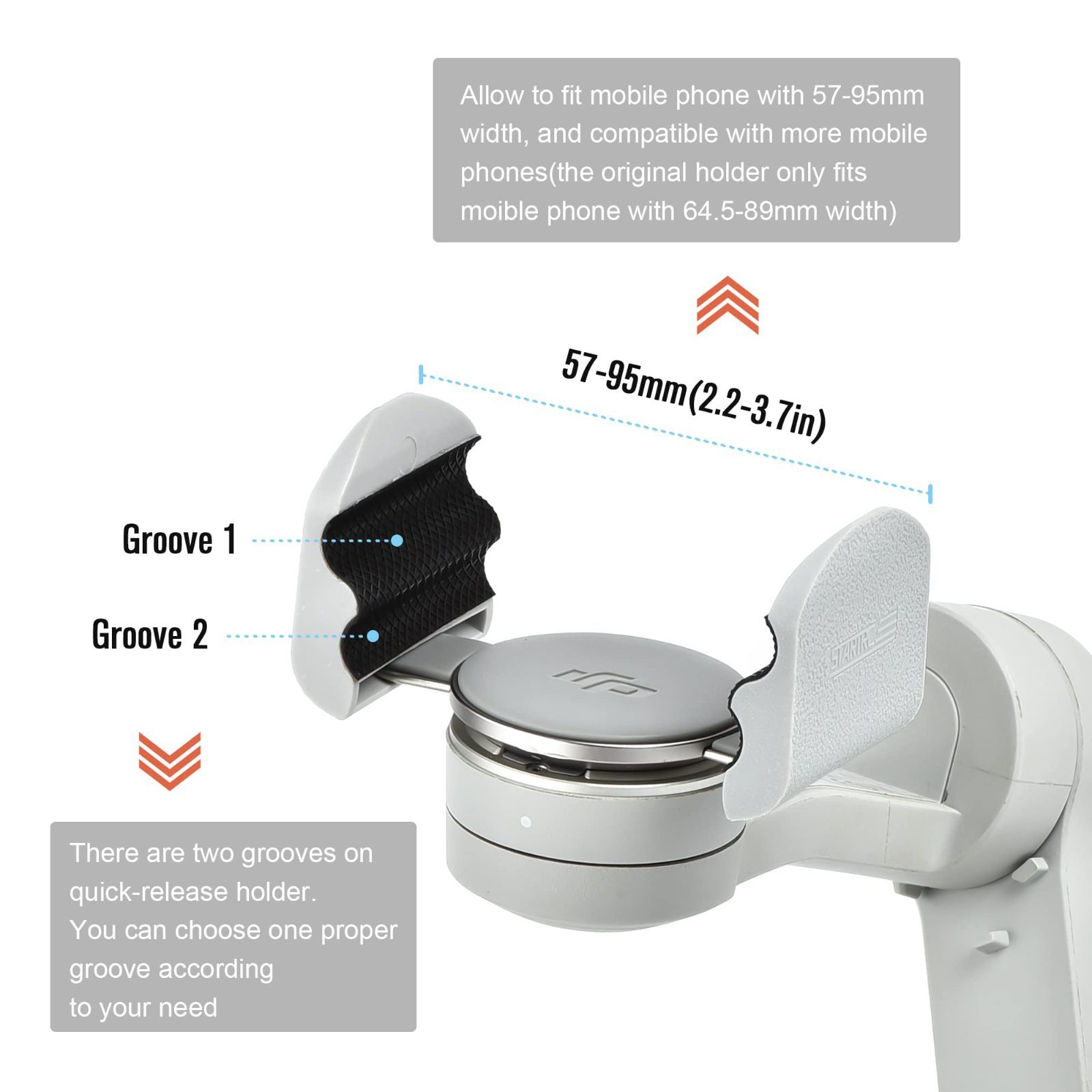 Kiowon DJI OM 5・OM4 SE・OM 4 用 延長ブラケット DJI OM 磁気