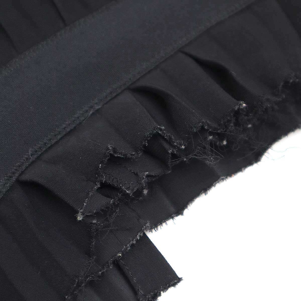 BALENCIAGA バレンシアガ ロゴテープアシンメトリーファンシープリーツ  