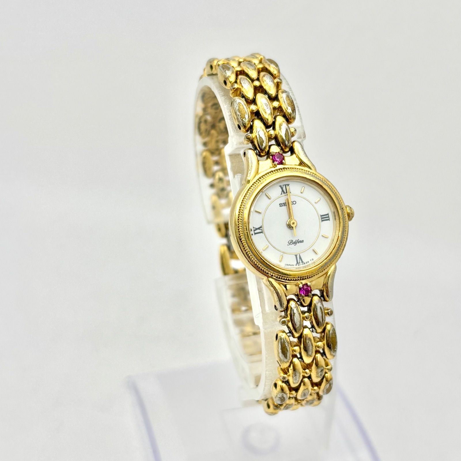 新品電池】SEIKO セイコー Belfina ベルフィーナ 2Pカラーストーン