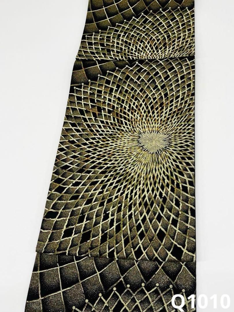 袋帯 七色 キラキラ モダン 金糸 正絹 未使用品 六通 - メルカリ