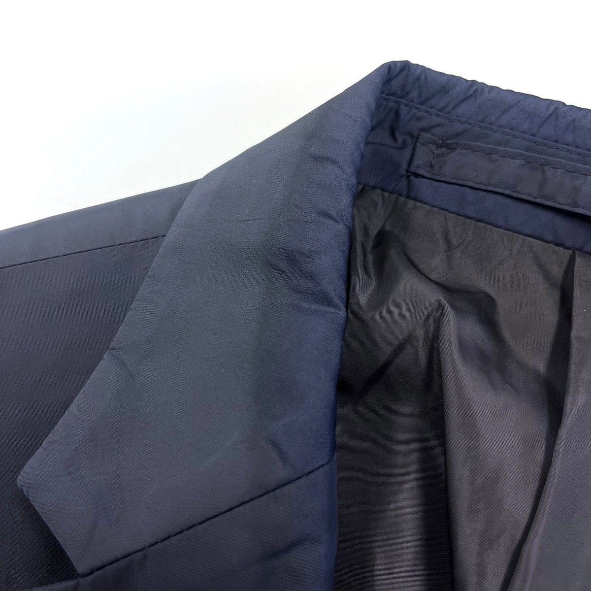 PRADA プラダ ナイロン2Bテーラードジャケット SD010 ブルーグレー系 48