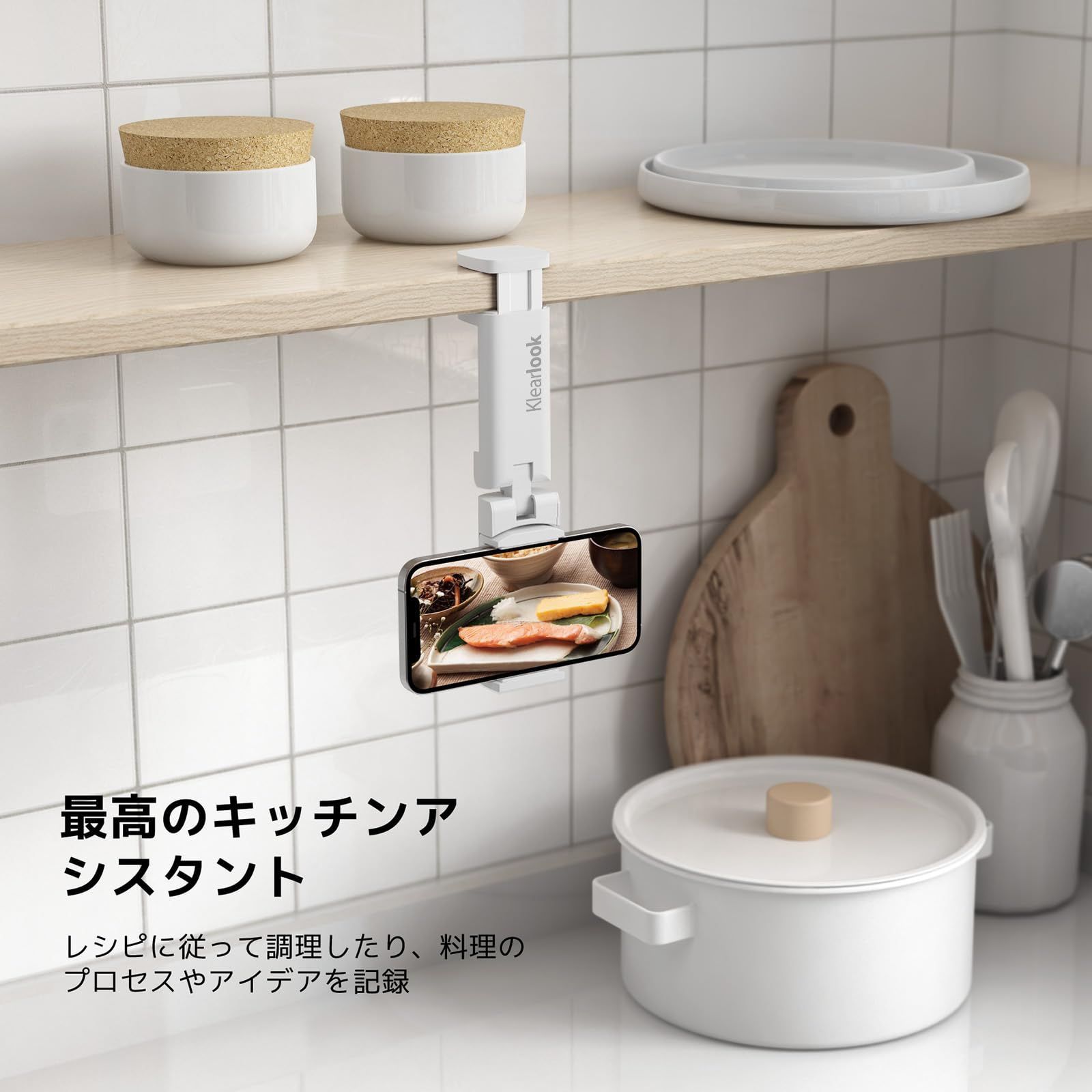 【特価商品】携帯便利 滑り止め加工 携帯ホルダー コンパクト 全てのPhoneに対応 安定性 スマフォンスタンド キッチン/リビングルーム/オフィス/車載/ベット/旅行 卓上/クリップ式 用 【折畳小型・360度回転】 ホルダー (2個入り スマホスタンド 飛