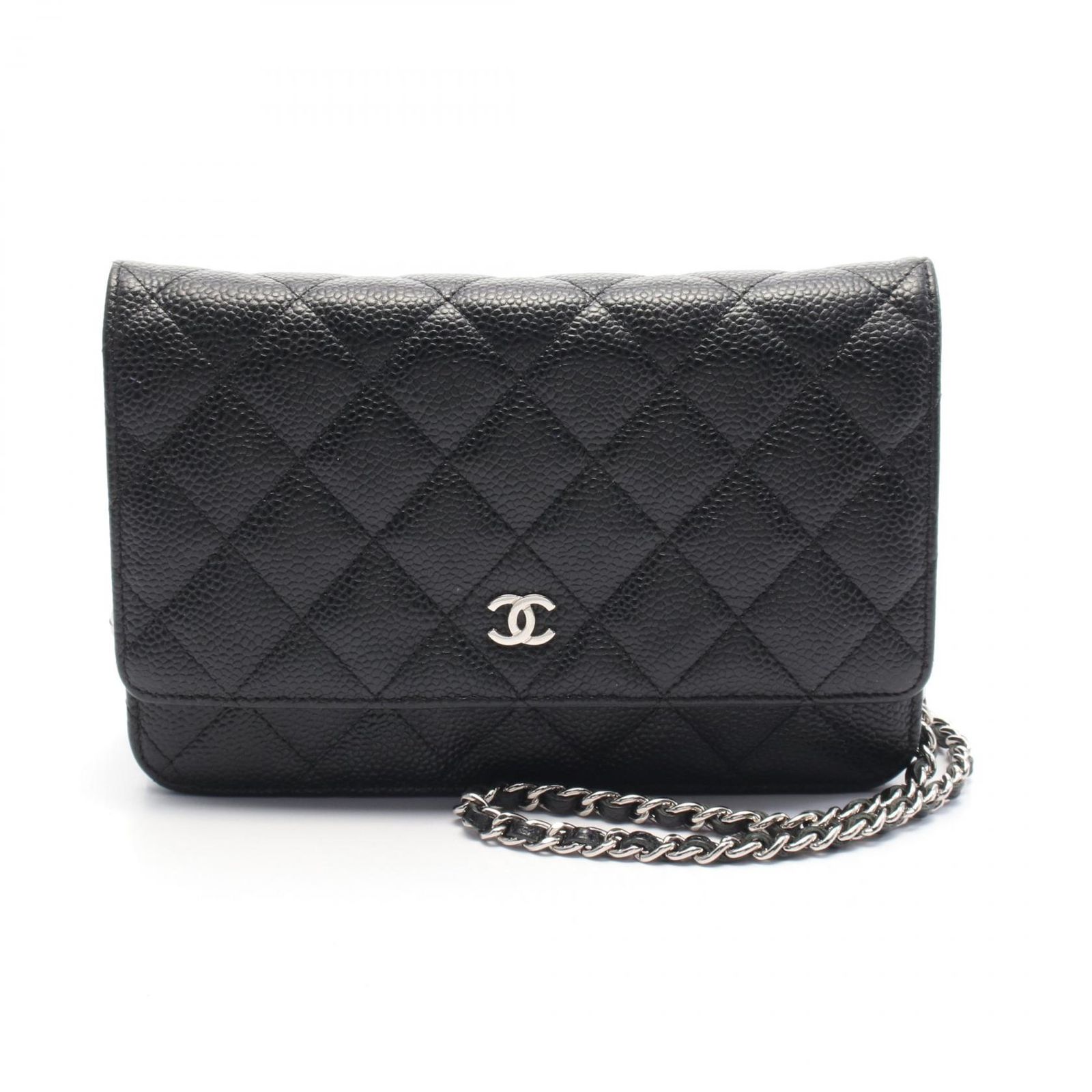 シャネル CHANEL ショルダーバッグ マトラッセ AP0250 ブラック レザー マトラッセ チェーンウォレット レディース Used B