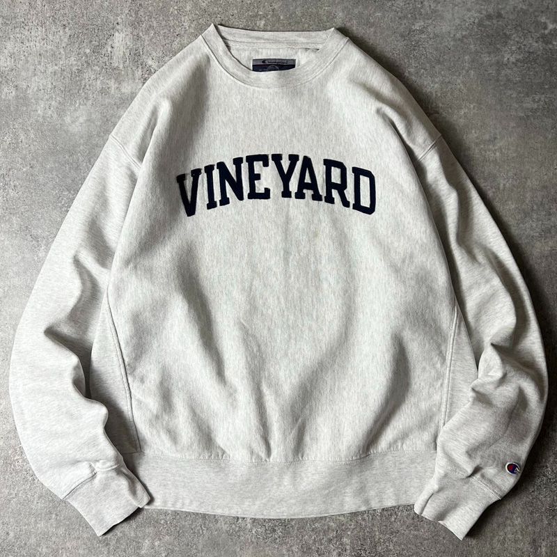 00s Champion カレッジ ロゴ 刺繍 オリジナル リバースウィーブ スウェット トレーナー L / 00年代 オールド チャンピオン