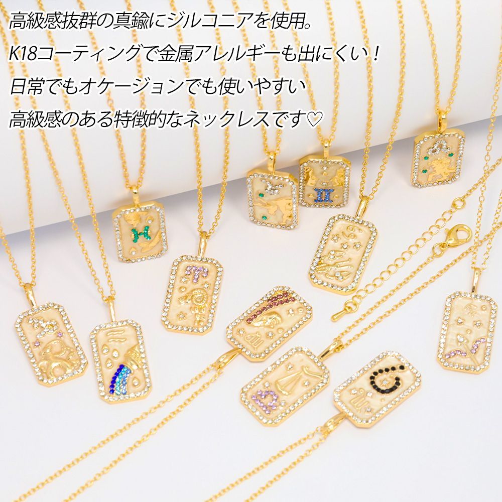 新品未使用 星座ネックレス 星座 ネックレス 12星座 誕生月