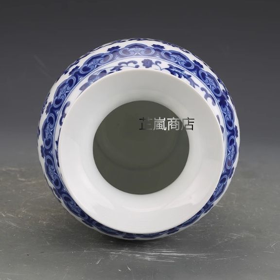 冬瓜瓶 磁器 花瓶 現代工芸品 美術品 装飾品 置物 冬瓜瓶 磁器 花瓶 現代工芸品 美術品 装飾品 置物 青花喜の字 景徳