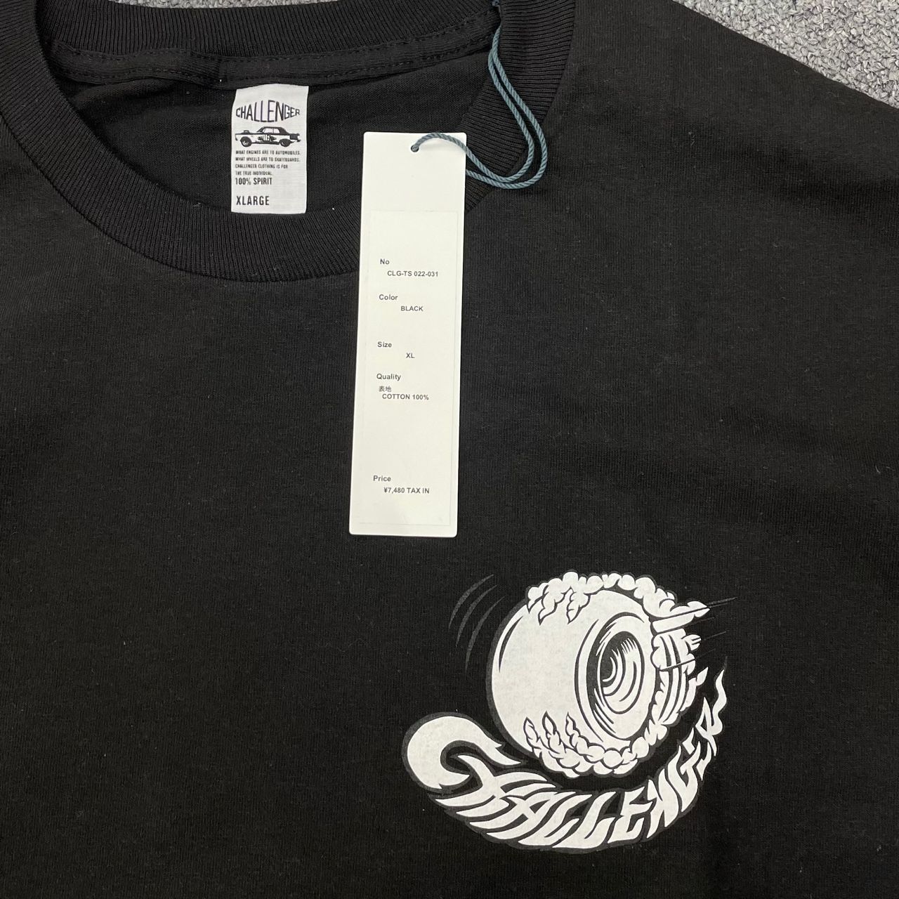 未使用品 CHALLENGER 22AW L/S CHALLENGER WHEELS TEE ホイール T 