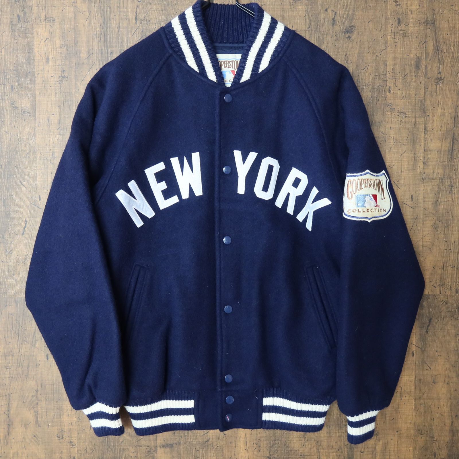 90s～ Vintage US古着☆COOPERSTOWN クーパーズタウン スタジャン 