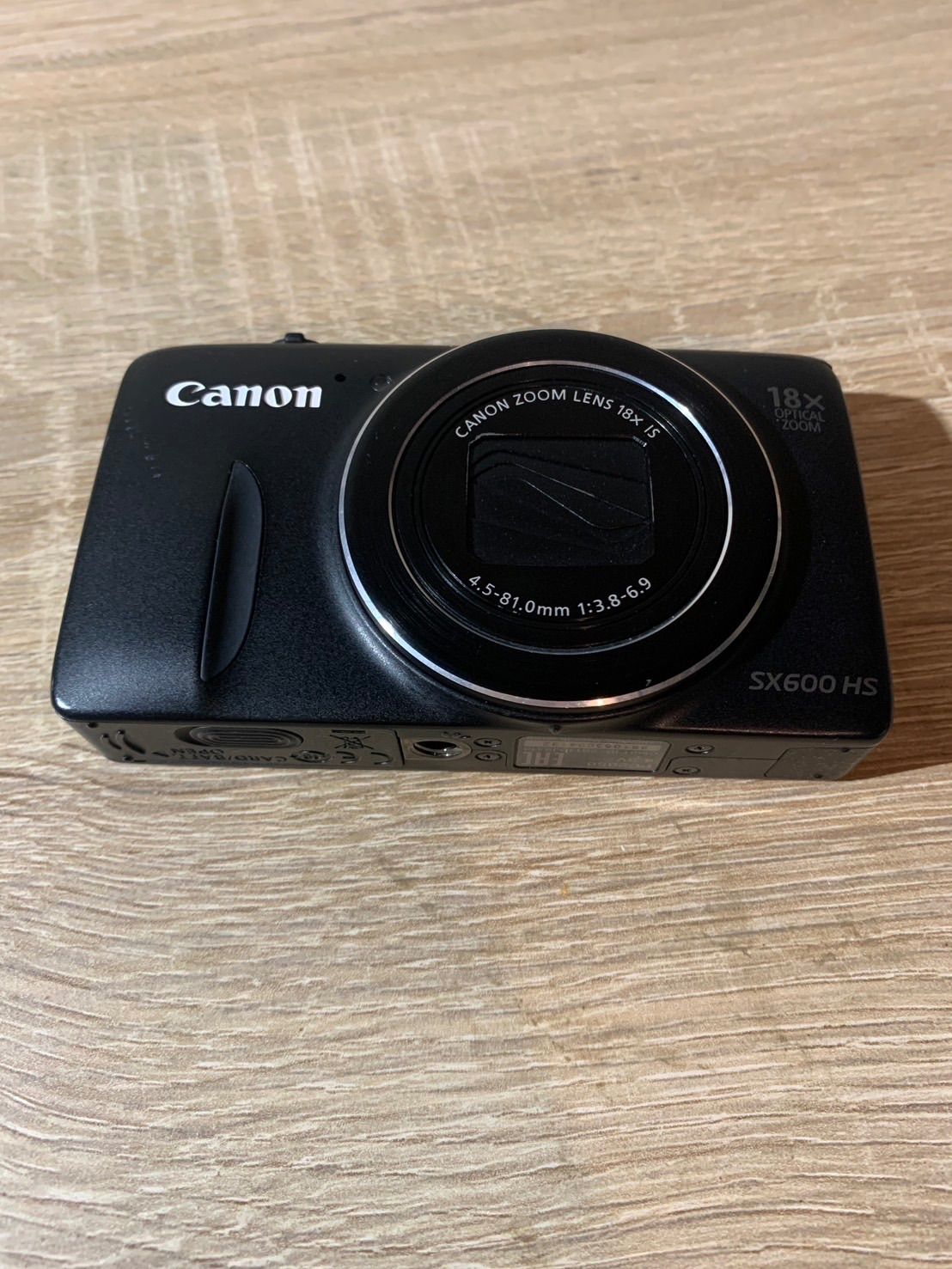 5571 Canon キヤノン PowerShot ブラック デジカメ SX600HS ジャンク品