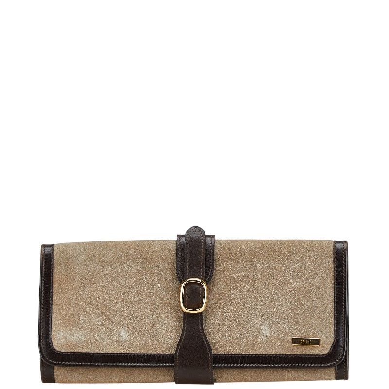 セリーヌ ジュエリーポーチ ブラウン スウェード レザー レディース CELINE 1-0212698